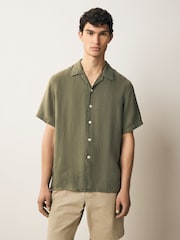 PS Paul Smith Casual Fit 100% Linen Short Sleeve Shirt - Image 1 of 6