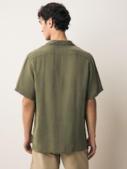 PS Paul Smith Casual Fit 100% Linen Short Sleeve Shirt - Image 3 of 6