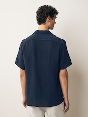 PS Paul Smith Blue Short Sleeve Casual Fit 100% Linen Shirt - Image 3 of 7