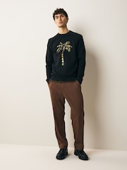 PS Paul Smith Regular Fit Graphic Black Sweatshirt - Image 1 of 5