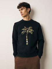 PS Paul Smith Regular Fit Graphic Black Sweatshirt - Image 3 of 5