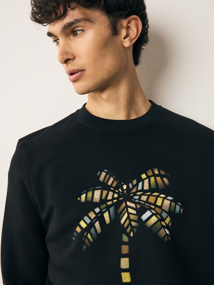 Buy PS Paul Smith Regular Fit Graphic Black Sweatshirt from the