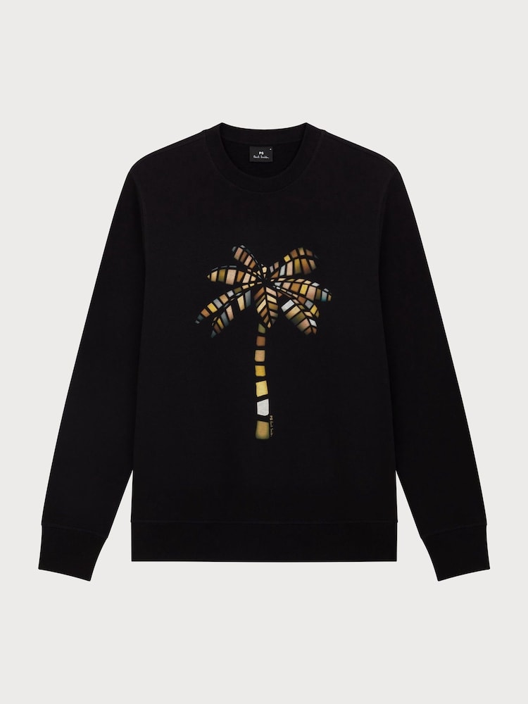 PS Paul Smith Regular Fit Graphic Black Sweatshirt - Image 5 of 5