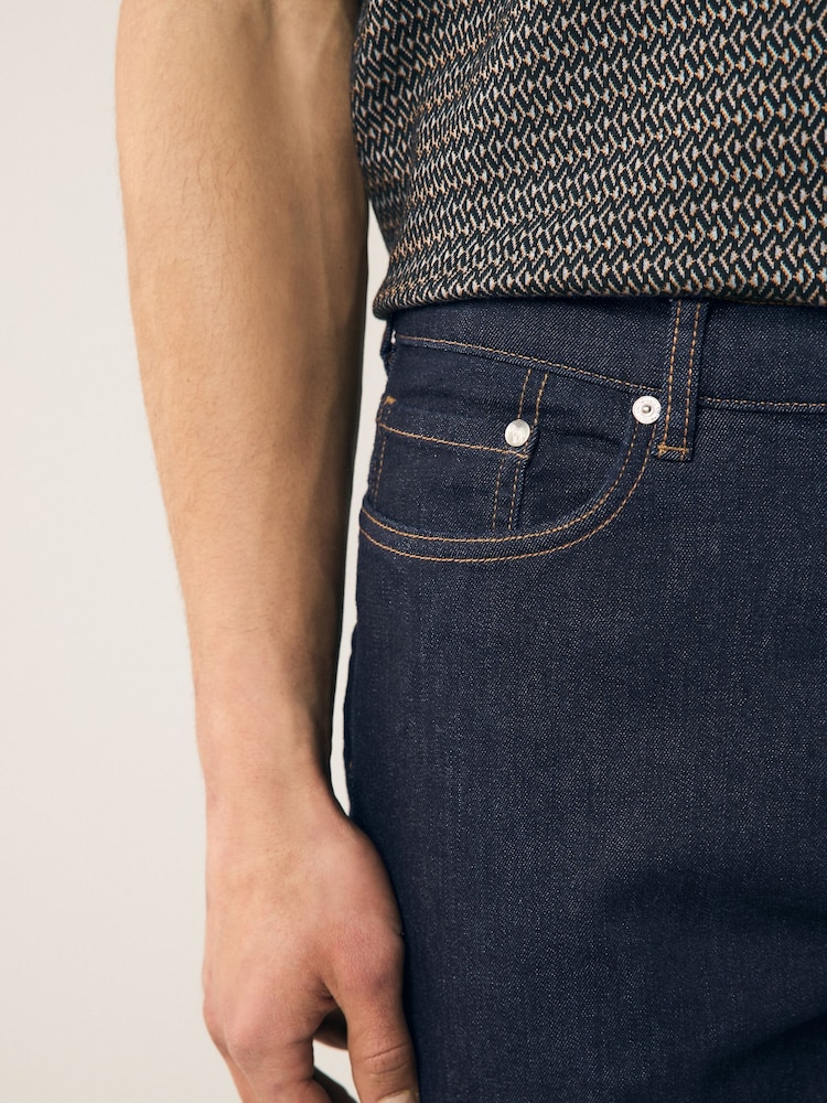 PS Paul Smith Tapered Fit Blue Denim Jeans - Image 4 of 6