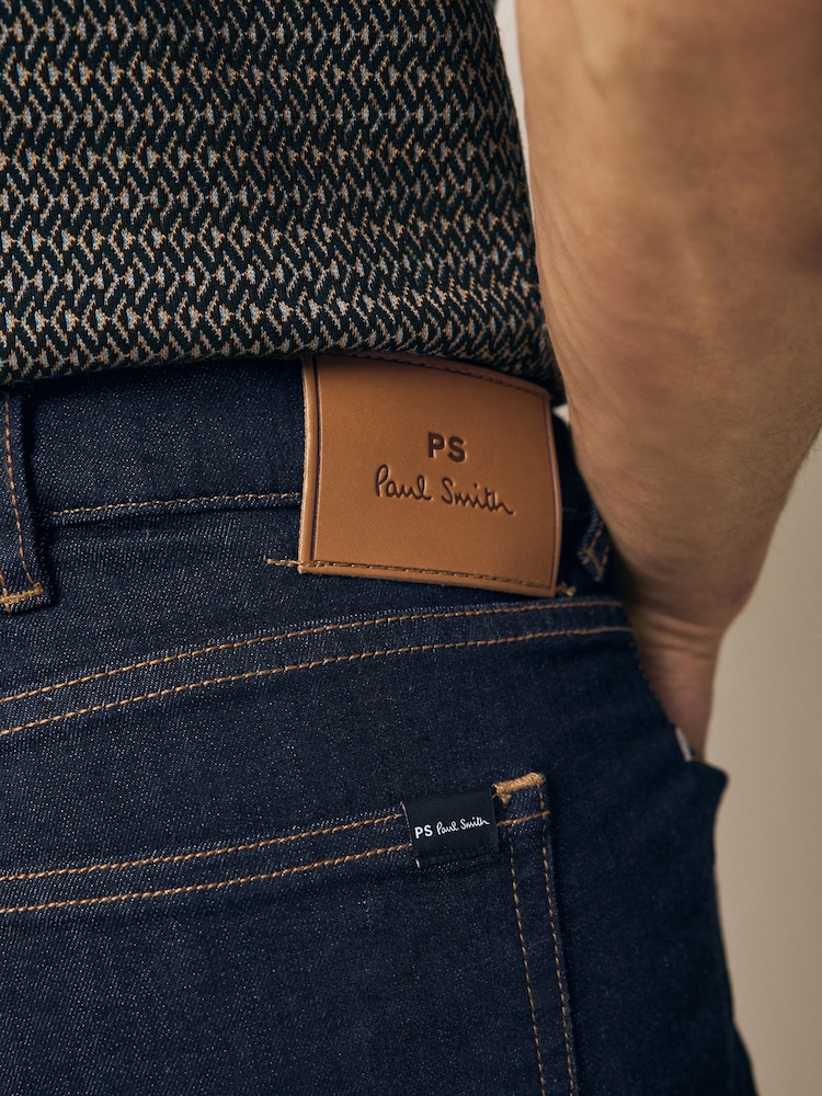 PS Paul Smith Tapered Fit Blue Denim Jeans - Image 5 of 6