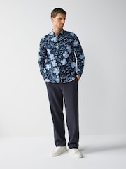 PS Paul Smith Blue Long Sleeve Regular Fit Shirt - Image 2 of 4