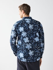 PS Paul Smith Blue Long Sleeve Regular Fit Shirt - Image 3 of 4