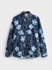 PS Paul Smith Blue Long Sleeve Regular Fit Shirt - Image 4 of 4