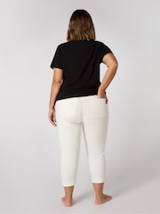 Live Unlimited Cream Cropped Jeggings - Image 4 of 4