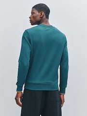 Fred Perry Blue Crew Neck Sweatshirt - Image 3 of 4