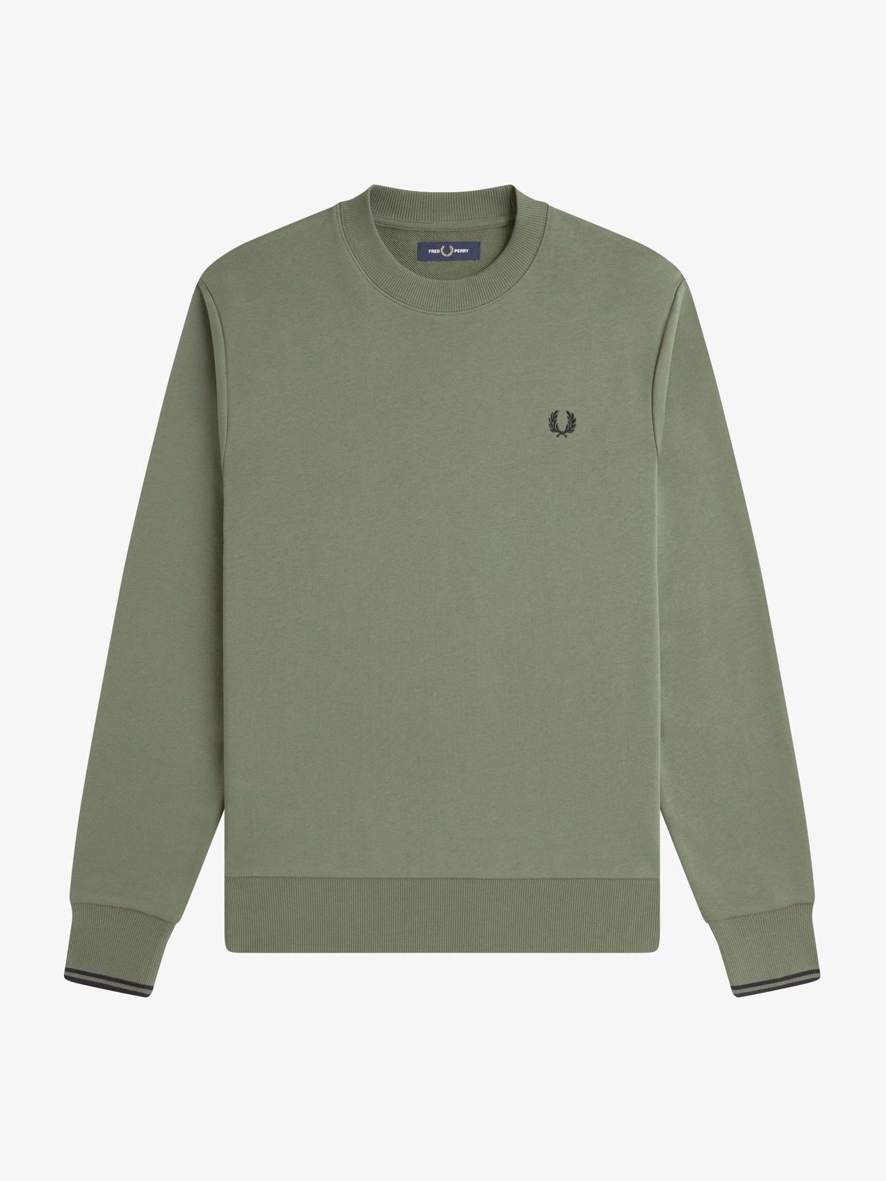 Buy Fred Perry Green Crew Neck Sweatshirt from Next USA