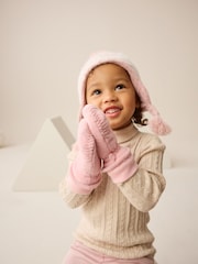 Pink Fleece Mittens (3mths-6yrs) - Image 1 of 6