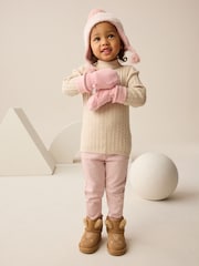 Pink Fleece Mittens (3mths-6yrs) - Image 2 of 6