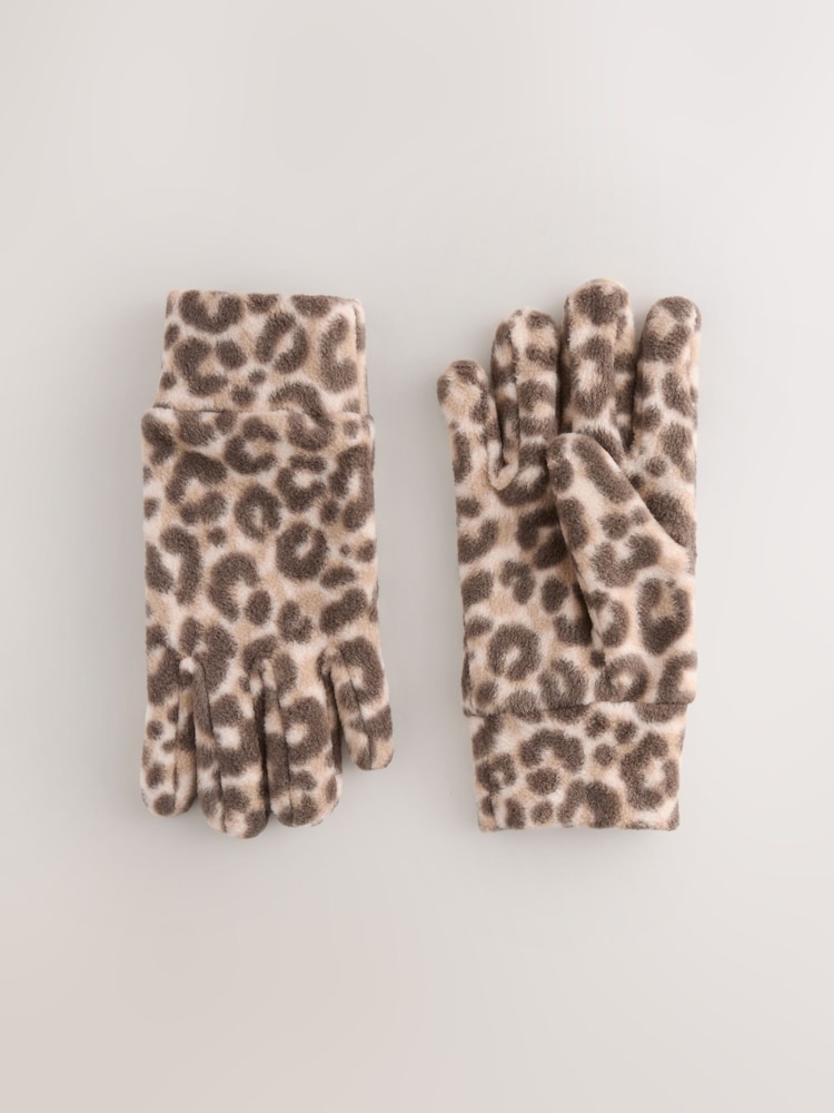 Animal Fleece Gloves (3-16yrs) - Image 1 of 2