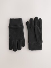 Black Fleece Gloves (3-16yrs) - Image 1 of 3