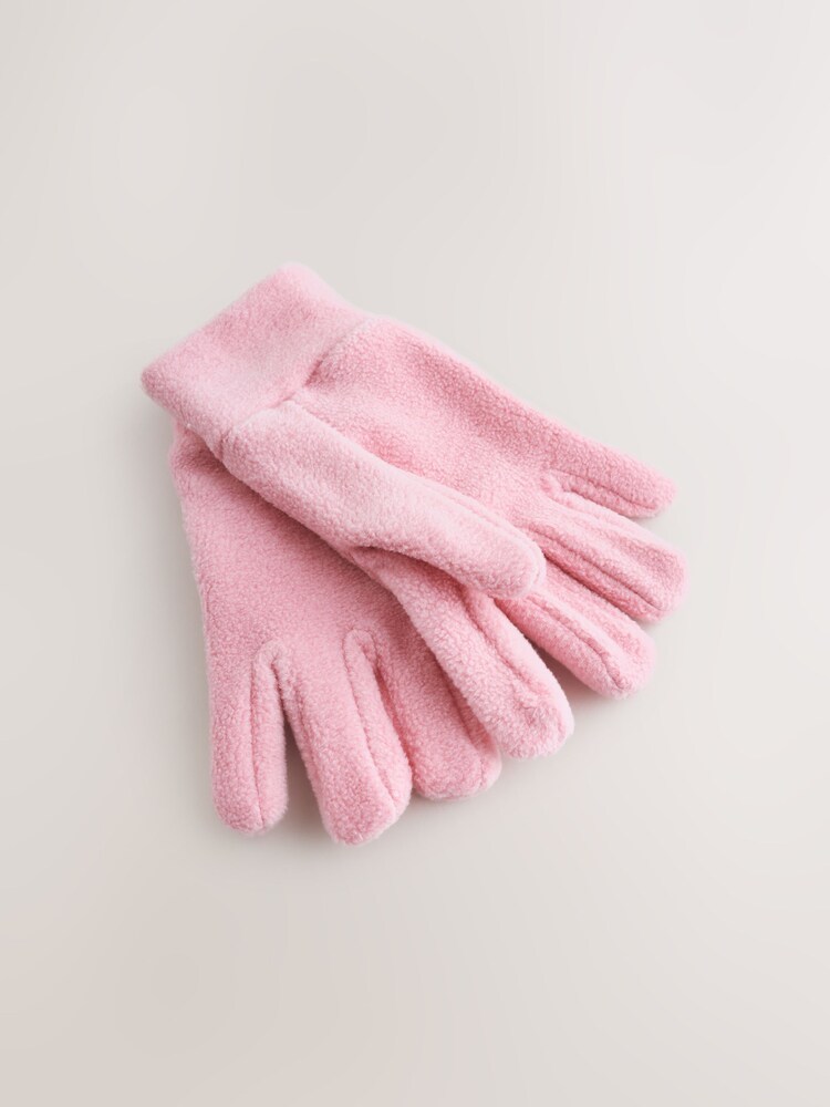 Pink Fleece Gloves (3-16yrs) - Image 2 of 3