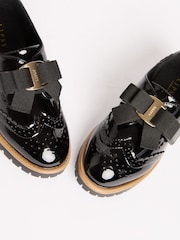 Lipsy Patent Bow Detail Brogue School Shoes - Bild 2 von 5