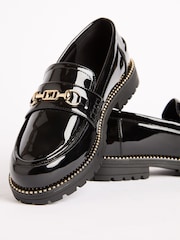 Lipsy Patent Snaffle Detail School Loafer Shoes - Bild 1 von 5