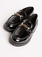 Lipsy Patent Snaffle Detail School Loafer Shoes - Bild 2 von 5