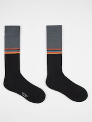 PS Paul Smith Printed Black Socks 3 Pack - Image 5 of 5