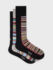 PS Paul Smith Printed Black Socks 3 Pack - Image 10 of 11