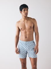 PS Paul Smith Blue Printed Swim Shorts - Image 1 of 1