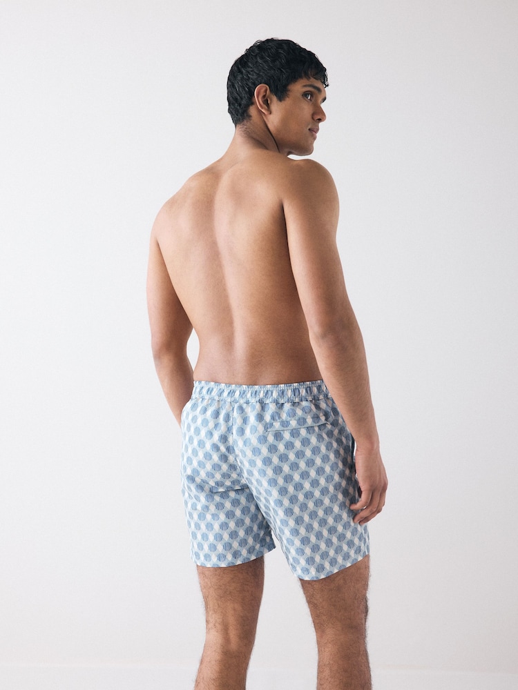 PS Paul Smith Blue Printed Swim Shorts - Image 2 of 6