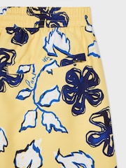 PS Paul Smith Yellow Printed Swim Shorts - Image 7 of 7