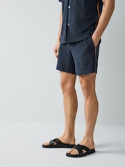 PS Paul Smith Blue Regular Fit Stripe Shorts - Image 1 of 10