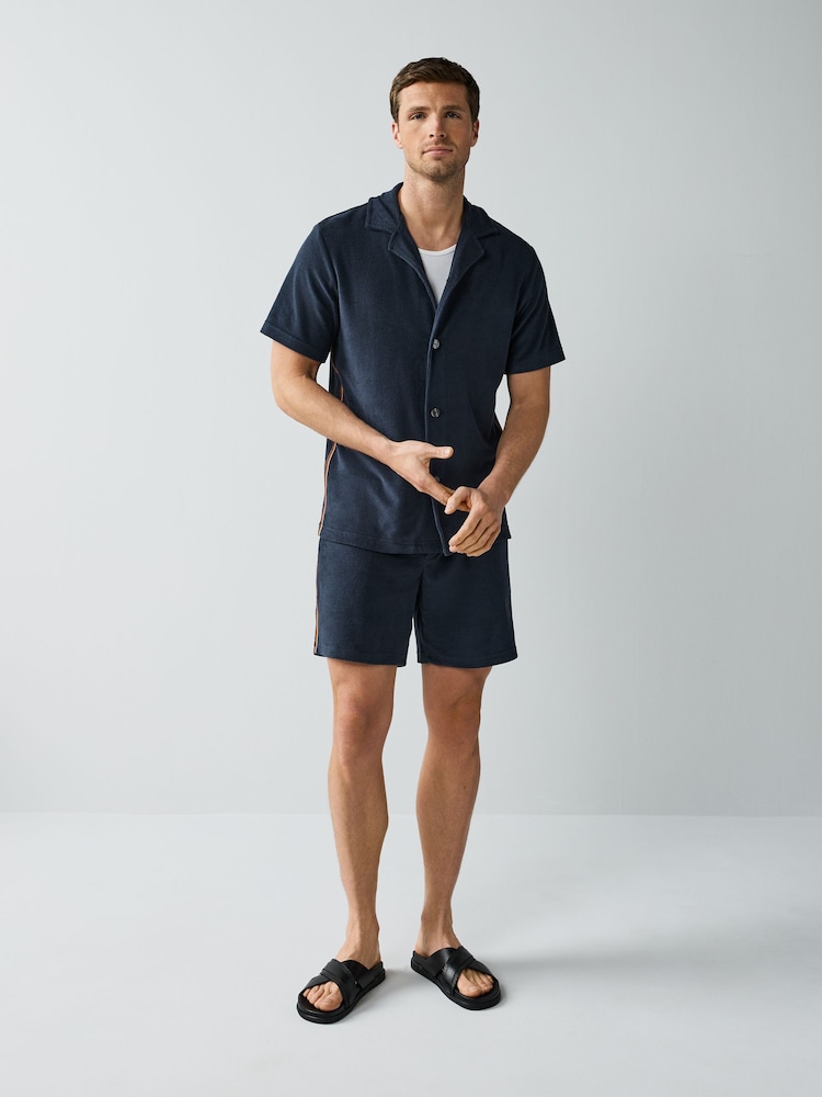 PS Paul Smith Blue Regular Fit Stripe Shorts - Image 2 of 10