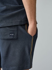 PS Paul Smith Blue Regular Fit Stripe Shorts - Image 5 of 10