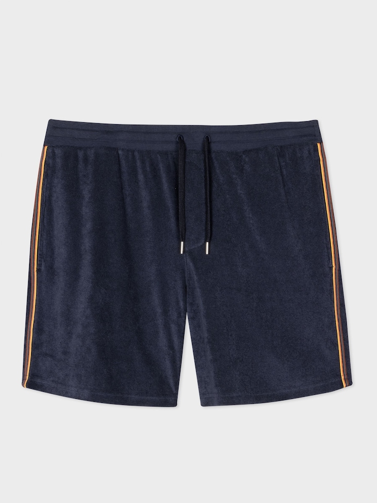 PS Paul Smith Blue Regular Fit Stripe Shorts - Image 6 of 10