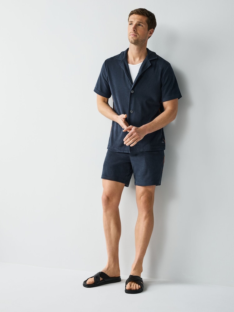 PS Paul Smith Blue Short Sleeve Stripe Shirt - Image 2 of 9