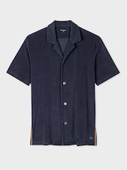 PS Paul Smith Blue Short Sleeve Stripe Shirt - Image 7 of 9