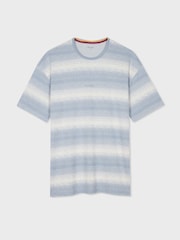 PS Paul Smith Blue Short Sleeve Stripe T-Shirt - Image 1 of 2