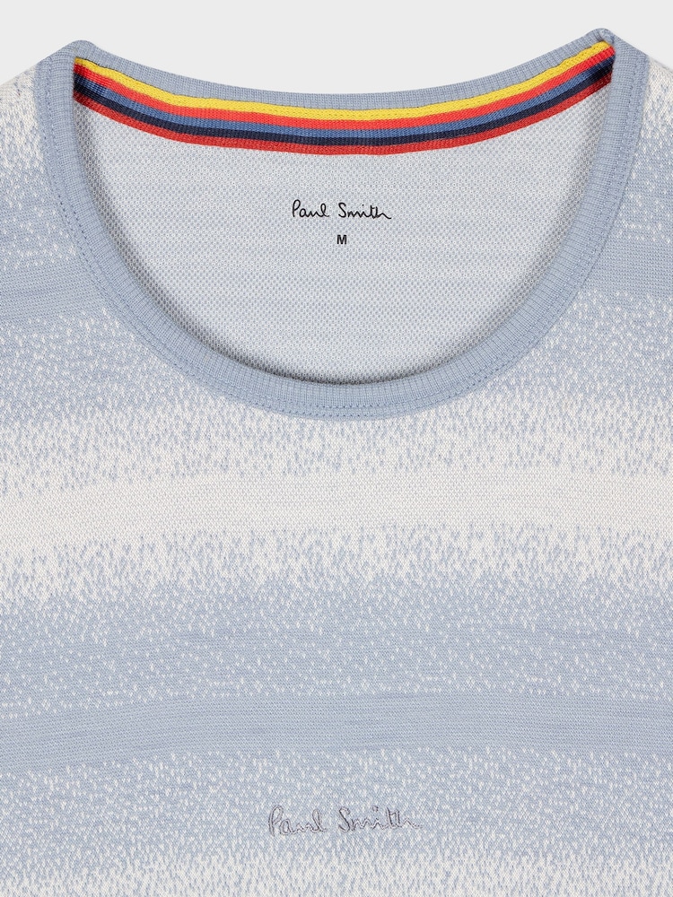 PS Paul Smith Blue Short Sleeve Stripe T-Shirt - Image 2 of 2