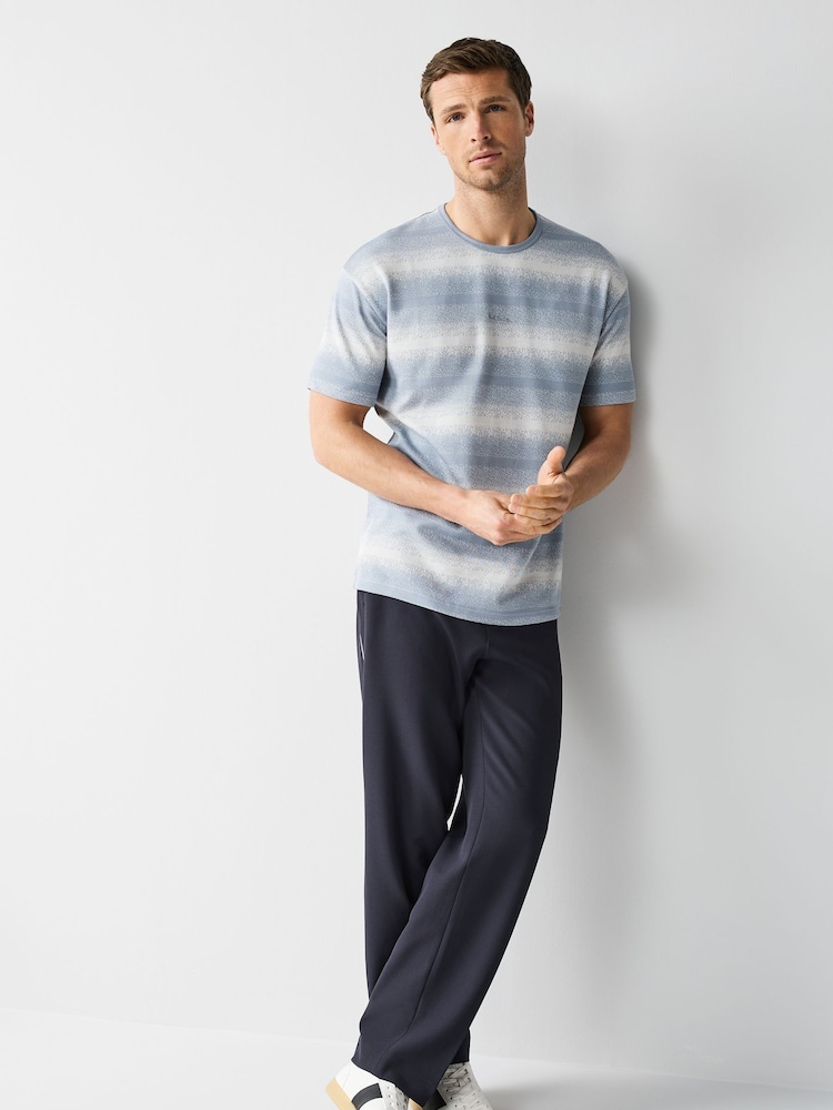 PS Paul Smith Blue Short Sleeve Stripe T-Shirt - Image 2 of 6 PS Paul Smith Blue Short Sleeve Stripe T-Shirt - Image 2 of 6