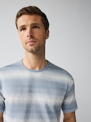 PS Paul Smith Blue Short Sleeve Stripe T-Shirt - Image 3 of 6