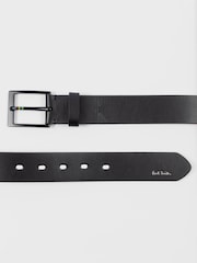 PS Paul Smith Logo Stripe Detail Black Belt - Image 2 of 6