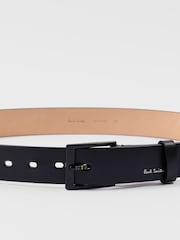 PS Paul Smith Logo Stripe Detail Black Belt - Image 3 of 6