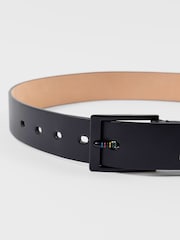 PS Paul Smith Logo Stripe Detail Black Belt - Image 4 of 6