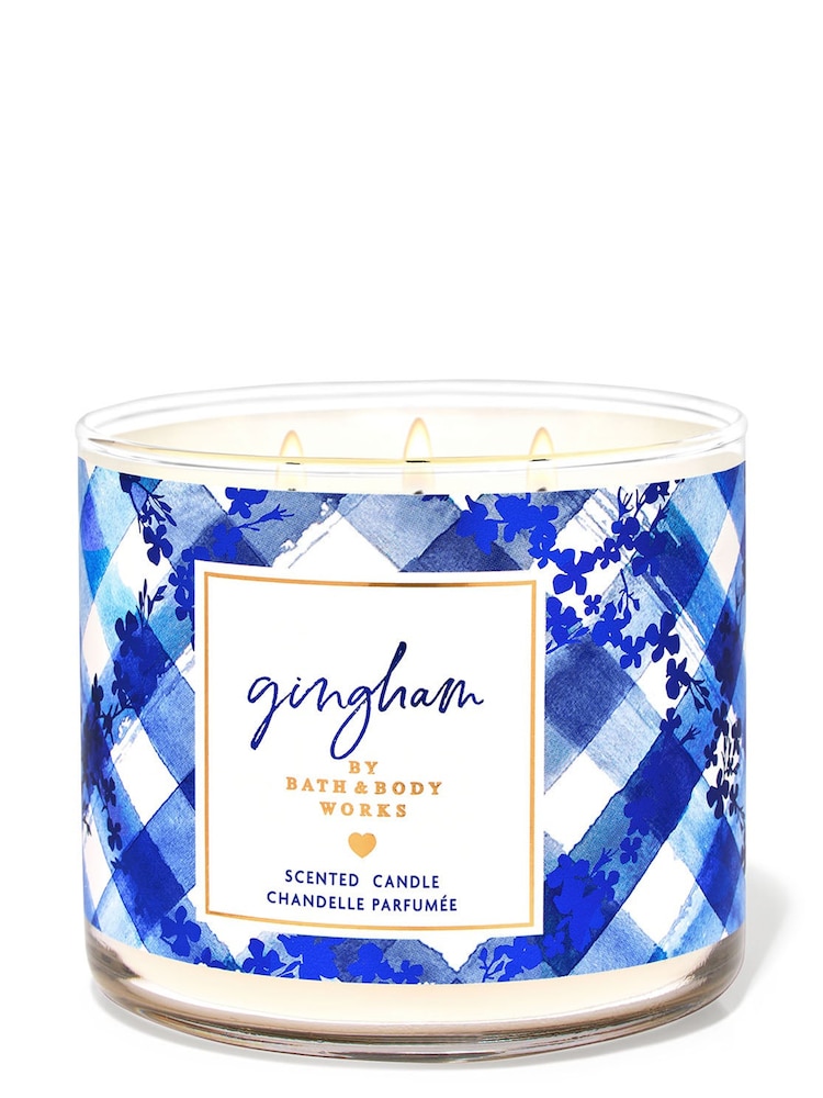 Bath & Body Works Gingham Original 3 Wick Candle 411g - Image 3 of 3 Bath & Body Works Gingham Original 3 Wick Candle 411g - Image 3 of 3