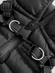 Black Harness Dog Coat - Image 1 of 6