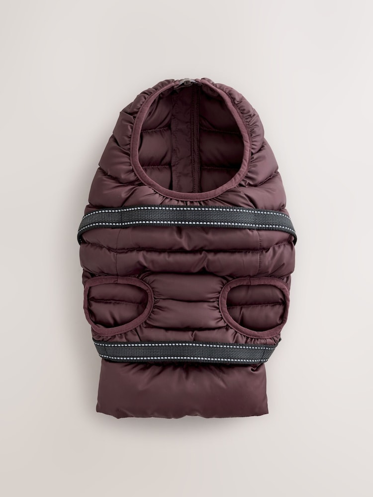 Burgundy Red Harness Dog Coat - Image 2 of 6