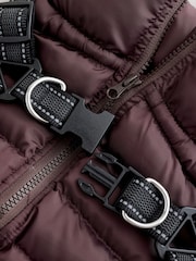 Burgundy Red Harness Dog Coat - Image 6 of 6
