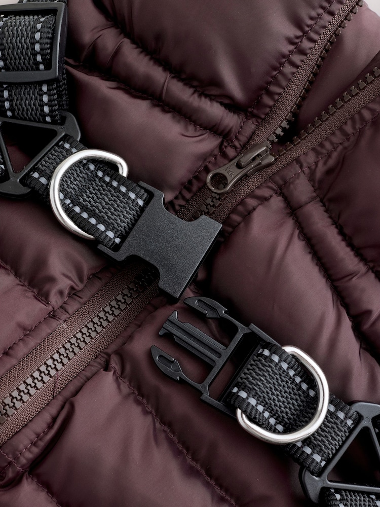 Burgundy Red Harness Dog Coat - Image 6 of 6
