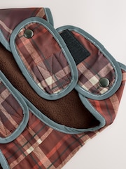 Rdeča karirasta - Shower Resistant Dog Coat - Slika 3 iz 5