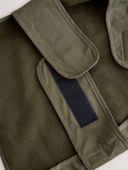Khaki Green Cord Collar Dog Coat - Image 10 of 11