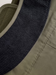 Khaki Green Cord Collar Dog Coat - Image 11 of 11