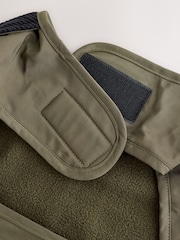 Khaki Green Cord Collar Dog Coat - Image 9 of 11